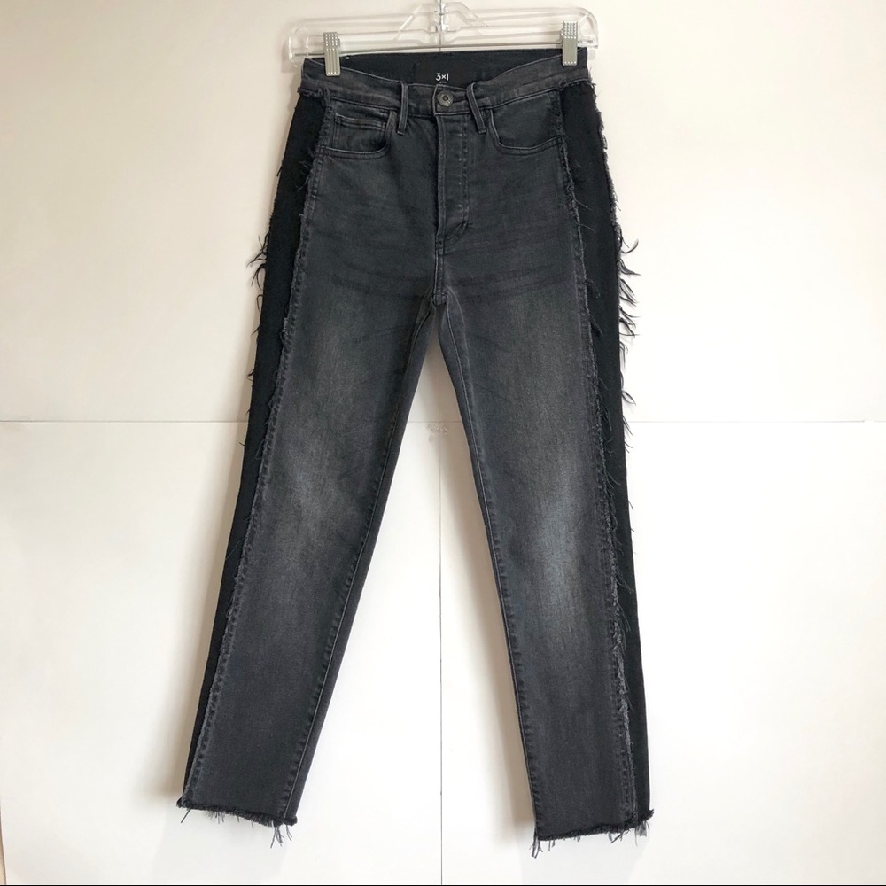 3x1 Cora Cropped Distressed High-rise Jeans in Jolee Size 25